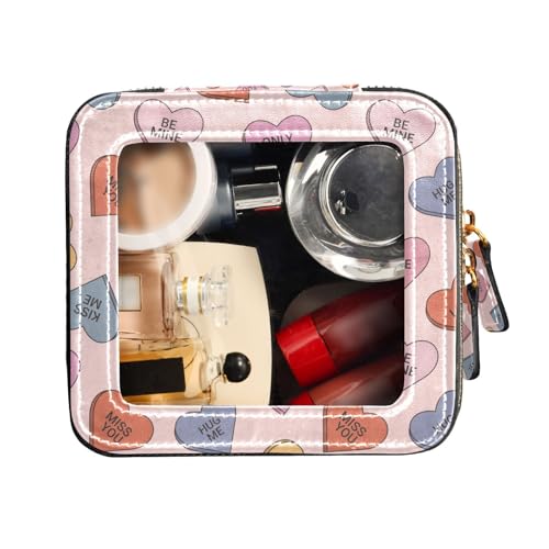 FRODOTGV Wasserdichte transparente Make-up-Tasche, trendiger Retro-Stil, wasserdichter Reise-Kulturbeutel, tragbarer Make-up-Organizer, Trendiger Retro-Stil, 1 Size von FRODOTGV