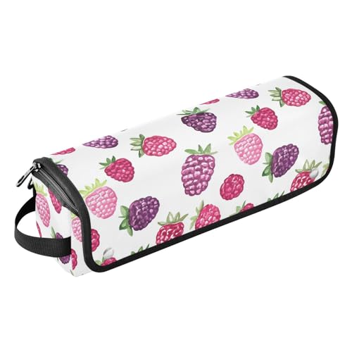 FRODOTGV Watercolor Berry Raspberry Haar-Werkzeug-Reisetasche und hitzebeständige Matte, Damen, große Kapazität, Organizer, Aufbewahrungstaschen für Glätteisen, Haartrockner FRODOTGV Watercolor Berry Raspberry Haar-Werkzeug-Reisetasche und hitzebeständige Matte, Damen, große Kapazität, Organizer, Aufbewahrungstaschen für Glätteisen, Haartrockner von FRODOTGV