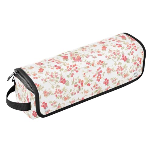 FRODOTGV Watercolor Berry Raspberry Lockenstab Reiseetui für Damen, tragbarer Zubehör-Organizer mit hitzebeständigem Pad für heiße Werkzeuge, Glätteisen, Haarvolumizer, Aquarell, Beere, Himbeere, 1 FRODOTGV Watercolor Berry Raspberry Lockenstab Reiseetui für Damen, tragbarer Zubehör-Organizer mit hitzebeständigem Pad für heiße Werkzeuge, Glätteisen, Haarvolumizer, Aquarell, Beere, Himbeere, 1 von FRODOTGV