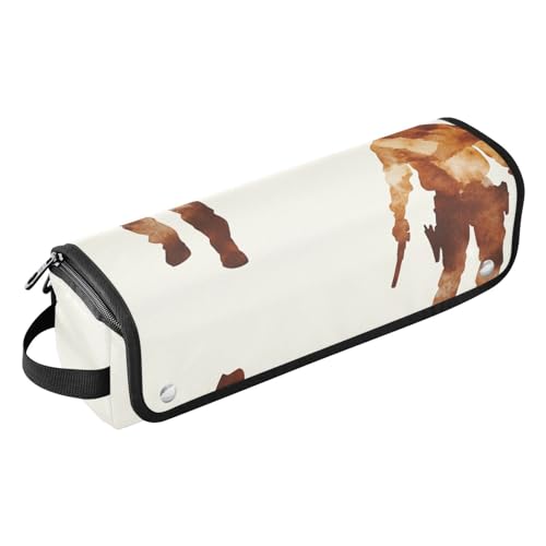 FRODOTGV Western Cowboy Boho Kaktus Traumfänger Western Town Hot Hair Tools Reisetasche mit hitzebeständigem Pad Große Kapazität Haarglätter Organizer für Lockenstab Glätteisen Flachhaar, 04, 1 Size von FRODOTGV