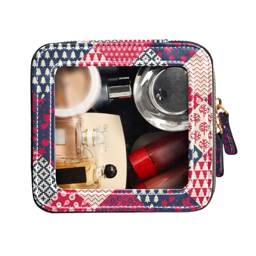 FRODOTGV Winter Elements Mix and Match Make-up-Tasche, wasserdicht, Reise-Kulturbeutel, Leder, Organizer-Taschen, Kombinierbar mit Winter-Elementen, 1 Size von FRODOTGV