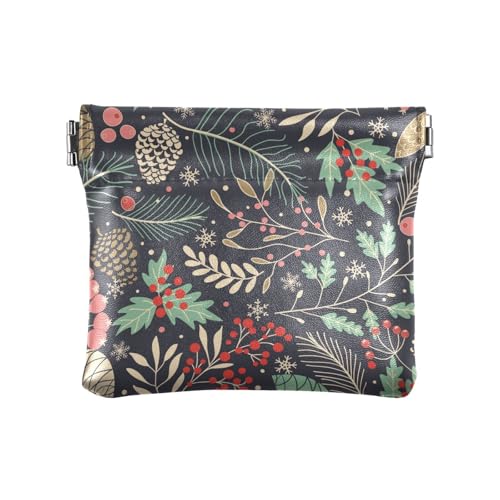 Geldbörse aus PU-Leder mit Aufschrift "Merry Christmas", für Damen und Mädchen, persönliche Gegenstände, Organizer, einzigartig, Frohe Weihnachten Muster, 1 Size, Reisezubehör von FRODOTGV