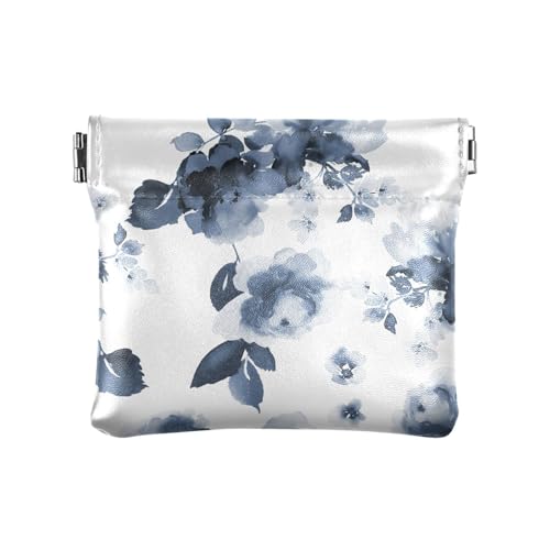 Geldbörse für Damen, Leder, Aquarell-Blumen, wasserdicht, Kleingeldbörse für Damen, Aquarell Blumen, 1 Size, Reisezubehör von FRODOTGV