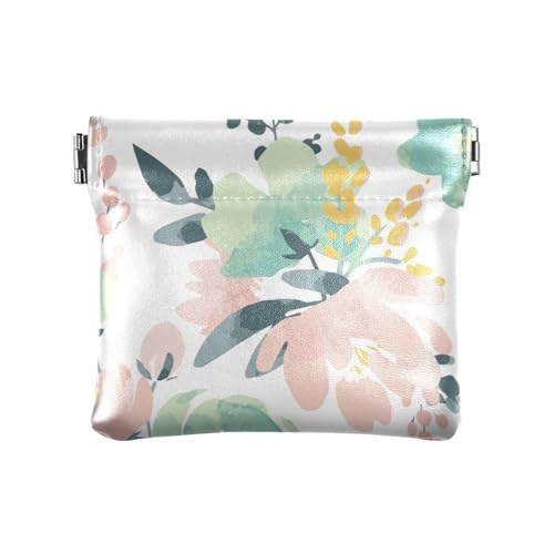 Geldbörse für Damen, PU-Leder, mit Blumenmotiv, einzigartiger Münzhalter für Männer und Frauen, Blumen, 1 Size, Reisezubehör von FRODOTGV