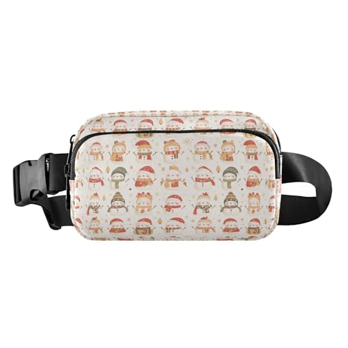 Ginkgo Leaves Hüfttasche für Damen und Herren, niedlich, für Workout, Laufen, Wandern, Niedliche Schneemänner für Weihnachten, 1 Size von FRODOTGV