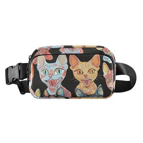 Große Kapazität, Bauchtasche für Damen und Herren, Umhängetasche, Sporttasche, Bauchtasche mit verstellbarem Riemen für Reisen, Laufen, Wandern, 07, 1 Size von FRODOTGV