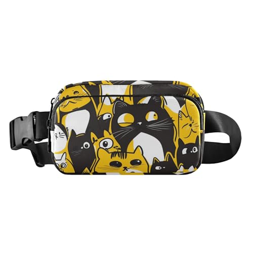 Große Kapazität, Bauchtasche für Damen und Herren, Umhängetasche, Sporttasche, Bauchtasche mit verstellbarem Riemen für Reisen, Laufen, Wandern, 14, 1 Size von FRODOTGV