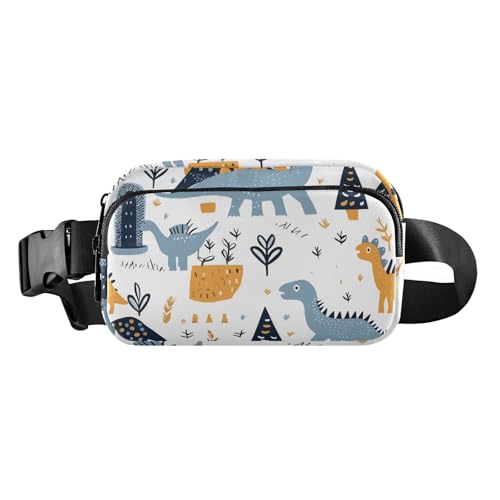 Gürteltasche für Damen, Herren, Teenager, Reisebrieftasche, modische Mini-Hüfttasche mit verstellbarem Riemen für Workout, Laufen, Wandern, kindliches Dinosaurier-Muster, Kindliches von FRODOTGV