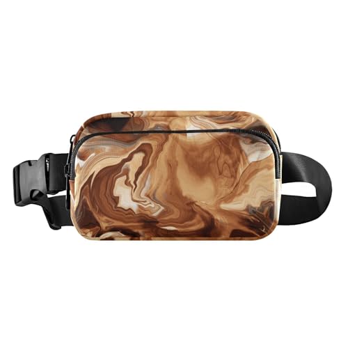 Handzeichnung, flüssig, gewellt, niedlich, Bauchtasche für Damen und Herren, wasserabweisend, Crossbody-Sporttasche mit verstellbarem Riemen für Reisen, Urlaub, Laufen, Handgezogene Flüssigkeit, von FRODOTGV