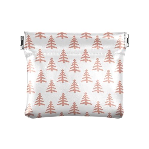 Kleine Geldbörse aus Leder mit Weihnachtsbaum-Muster, für Herren und Damen, Reisezubehör, einzigartig, Weihnachtsbaum-Muster, 1 Size, Reisezubehör von FRODOTGV