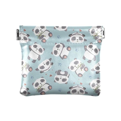 Kleine Münze aus PU-Leder, niedlicher Schmuck, Cartoon-Stil, niedlicher Panda, für Männer und Frauen auf Reisen, Niedlicher Panda im Cartoon-Stil, 1 Size, Reisezubehör von FRODOTGV