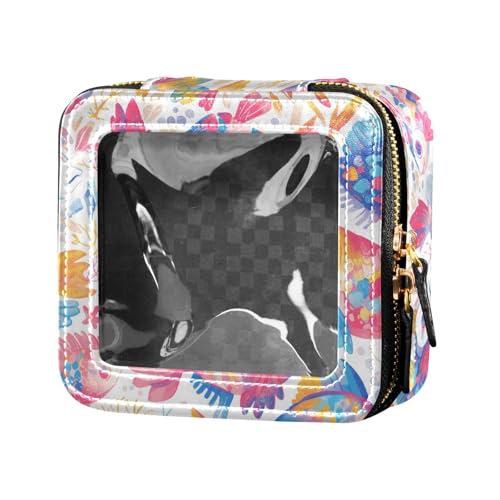 Koala Kosmetiktasche für Damen, niedliches Leder, transparent, Aufbewahrungstaschen, Dekorativer Fisch, 1 Size von FRODOTGV