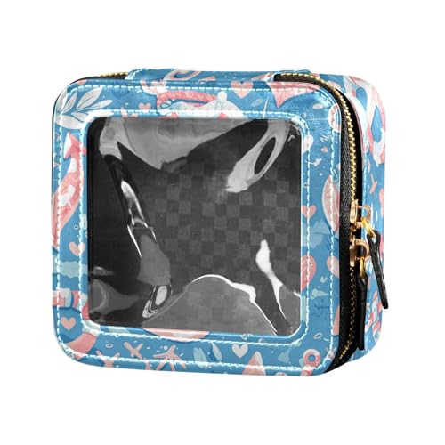 Kosmetiktasche für Damen, Motiv: rote Rose, Kosmetiktasche, Kulturbeutel, Anker mit Ozeanmotiv, Einheitsgröße von FRODOTGV