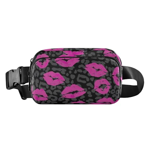 Lippenstift-Gürteltasche für Damen und Herren, vielseitig einsetzbar, mit verstellbarem Riemen, für Shopping, Sport, Arbeit, Schwarz, Lippenstift Kiss Black, 1 Size Lippenstift-Gürteltasche für Damen und Herren, vielseitig einsetzbar, mit verstellbarem Riemen, für Shopping, Sport, Arbeit, Schwarz, Lippenstift Kiss Black, 1 Size von FRODOTGV