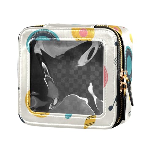 Lustige Avocado-Make-up-Tasche, wasserdicht, transparent, mit Reißverschluss, Hautpflege-Beutel, tragbarer Kosmetik-Organizer für Damen und Mädchen, Klassische Reggae-Farbmusik, Einheitsgröße von FRODOTGV