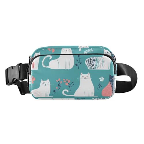 Lustige Umhängetasche mit rotem Bauch, Specht, Vögel, weiß, stilvolle Umhängetasche, Hüfttasche für Damen, Brusttaschen für Reisen, Farbe02, 1 Size von FRODOTGV