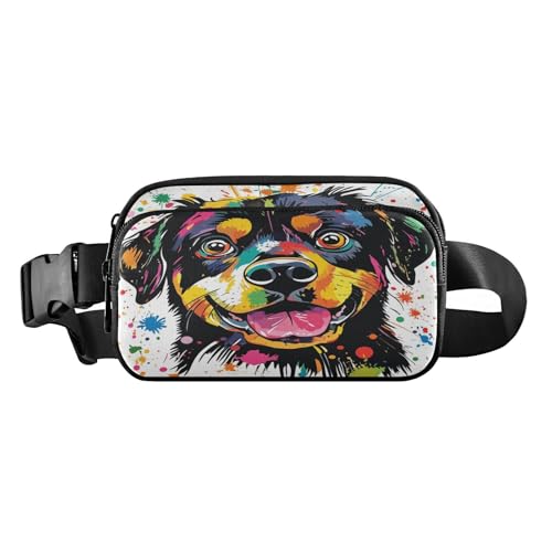 Lustige süße Hunde-Gürteltasche für Männer und Frauen, wasserabweisend, mit verstellbarem Gurt, für Reisen, Laufen, Wandern, Lustige süße Hunde, 1 size von FRODOTGV