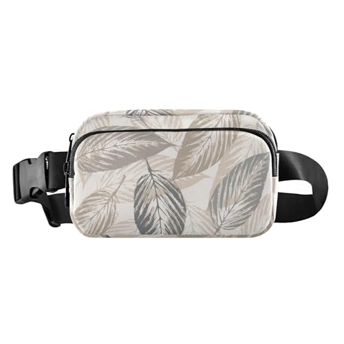 Mehrzweck-Bauchtasche mit verstellbarem Riemen, trendige Gürteltasche, Reise-Geldbörse, abstraktes Muster, Blätter, Damen, Herren, Teenager, für Radfahren, Wandern, Fitnessstudio, Abstraktes Muster von FRODOTGV