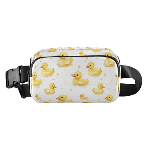 Modische Bauchtasche mit Libellenmuster, für Damen, Herren, Teenager, für Workout, Laufen, Wandern, Süße gelbe Gummi-Enten-Seife, 1 Size von FRODOTGV