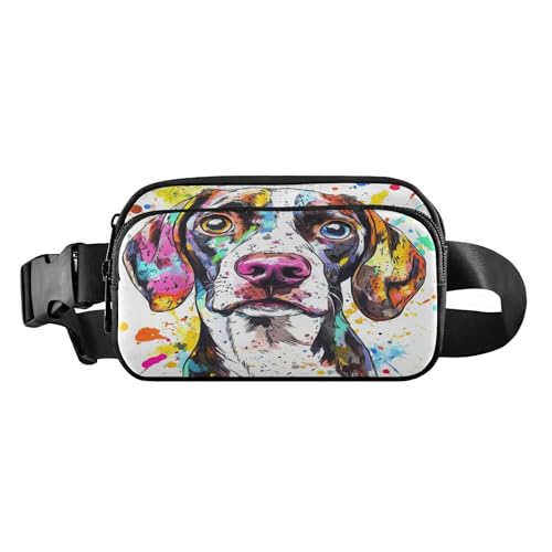 Modische Gürteltasche für Damen, Herren, Teenager, Mehrzweck-Crossbody-Gürteltasche mit verstellbarem Gurt, für Einkaufen, Sport, Arbeit, Ästhetischer Hund, 1 size von FRODOTGV