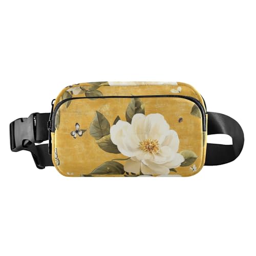 Modische Umhängetasche für Damen, Retro-Stil, Orchidee, mit verstellbarem Gurt, für Reisen, Weiß, Farbe02, 1 Size von FRODOTGV