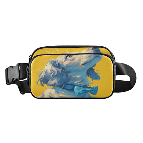 Niedliche Gürteltasche für Damen, Herren, Teenager, Mini-Gürteltasche mit verstellbarem Gurt für Reisen, Fitnessstudio, Arbeit, Ein süßer Hund, 1 size von FRODOTGV