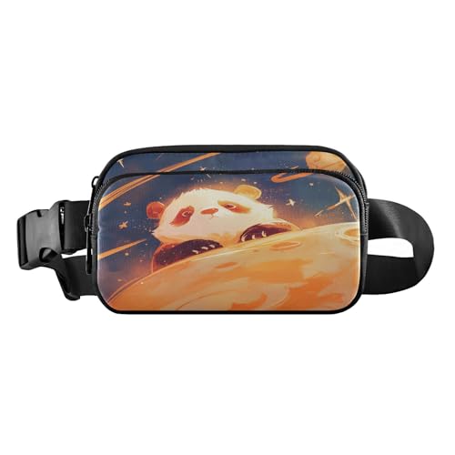 Niedliche Panda-Gürteltasche für Damen und Herren, kleine Crossbody-Gürteltasche mit verstellbarem Riemen für Reisen, Einkaufen, Laufen, Panda, 1 size von FRODOTGV