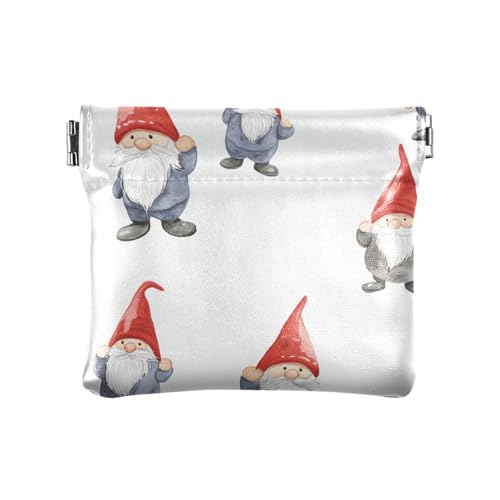 Niedliche Zwerge Damen Leder Münzbörse Geldbörse Fancy Mini Münzbörse Beutel für Männer Frauen Reisen, Niedliche Zwerge, 4.33"(L) x 3.74"(W) x 0.39"(H), Classic von FRODOTGV