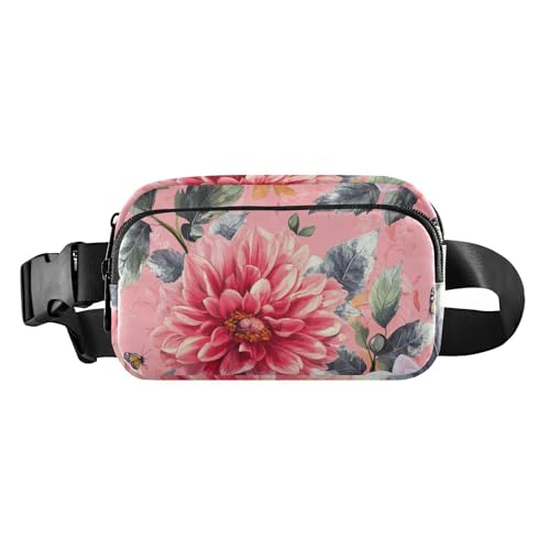 Retro Iris Peach Hüfttasche, Crossbody, Reisepasstasche, Schultertasche, Damen, Brusttasche, Bauchtasche für Workout, Laufen, Farbe09, 1 Size von FRODOTGV