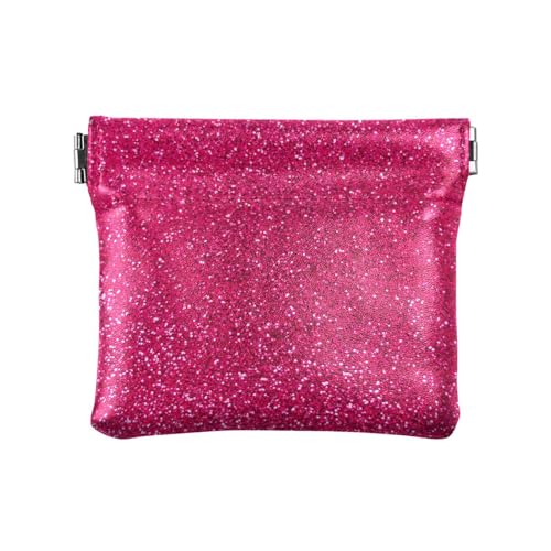 Rose Pink Glitter PU Leder Kleine Münze Praktisch Mini Kosmetikkoffer für Männer Frauen Reisen, Rose Pink Glitzer, Einheitsgröße, Reisezubehör, Rosa Glitzer, Einheitsgröße, Reisezubehör Rose Pink Glitter PU Leder Kleine Münze Praktisch Mini Kosmetikkoffer für Männer Frauen Reisen, Rose Pink Glitzer, Einheitsgröße, Reisezubehör, Rosa Glitzer, Einheitsgröße, Reisezubehör von FRODOTGV