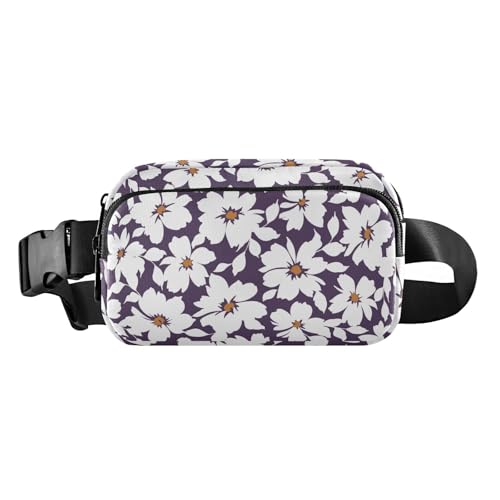 Schöne süße Gürteltasche mit Blume, für Damen, Herren, Teenager, kleine Umhängetasche, Anti-Diebstahl-Hüfttasche mit verstellbarem Riemen für Reisen, Einkaufen, Laufen, Schöne Blume, 1 Size von FRODOTGV