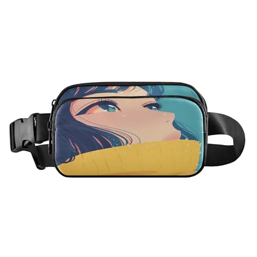 Stilvolle Hüfttasche für Damen und Herren, Mehrzweck-Gürteltasche, Reisebrieftasche mit verstellbarem Riemen für Reisen, Einkaufen, Laufen, Ästhetischer Kampffisch, 1 size von FRODOTGV