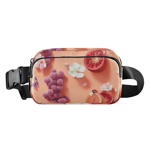 Stilvolle Umhängetasche für Damen, Motiv: frische Dewberry Fruit, weiß, wasserdichte Brusttaschen, Farbe02, 1 Size von FRODOTGV