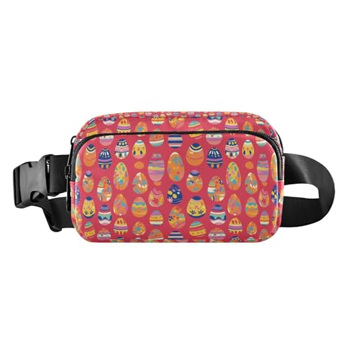Süße Umhängetasche mit Ostereier-Muster, für Urlaub, Damen, Herren, Teenager, für Reisen, Urlaub, Laufen, Ostereier-Muster Feiertage, 1 Size von FRODOTGV
