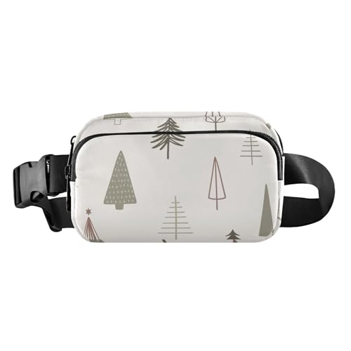 Trendige Hüfttasche für Damen, Herren, Teenager, große Kapazität, Croose-Körper-Geldbörse mit verstellbarem Riemen, für Workout, Laufen, Wandern, Weihnachtszeit-Muster, 1 Size von FRODOTGV