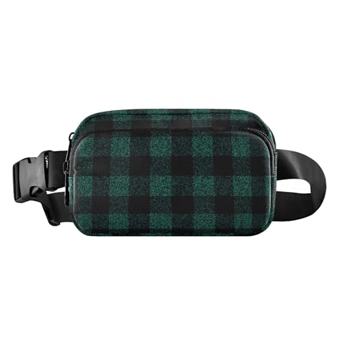 Wasserdichte Crossbody-Tasche mit verstellbarem Riemen, stilvolle Crossbody-Gürteltasche, türkis, Holzfäller, kariert, für Damen, Herren, Teenager, für Reisen, Einkaufen, Laufen, Türkisfarbenes Wasserdichte Crossbody-Tasche mit verstellbarem Riemen, stilvolle Crossbody-Gürteltasche, türkis, Holzfäller, kariert, für Damen, Herren, Teenager, für Reisen, Einkaufen, Laufen, Türkisfarbenes von FRODOTGV