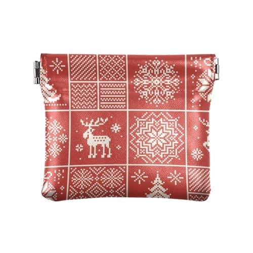 Weihnachten Kariertes Pixelmuster Winter Urlaub Damen Kleine Leder Münzbörse Fancy Mini Make-up Tasche für Frauen, Weihnachten kariertes Pixelmuster Winterurlaub, 1 Size, Reisezubehör Weihnachten Kariertes Pixelmuster Winter Urlaub Damen Kleine Leder Münzbörse Fancy Mini Make-up Tasche für Frauen, Weihnachten kariertes Pixelmuster Winterurlaub, 1 Size, Reisezubehör von FRODOTGV