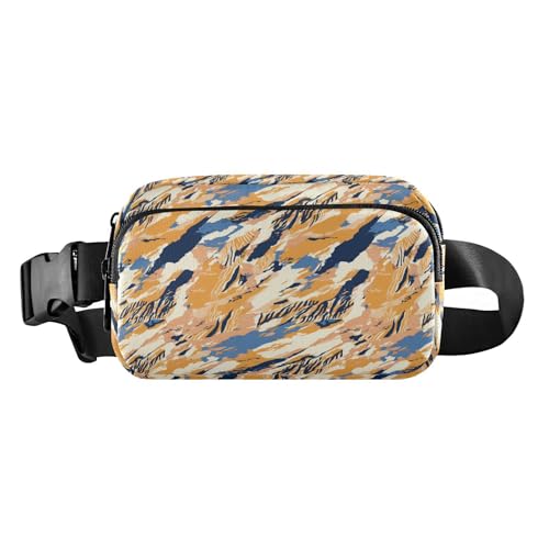 Western-Kaktus-Pflanzen, Salbei, für Damen und Herren, modische Umhängetasche, Hüfttasche für Radfahren, Wandern, Fitnessstudio, Tiger-Zebra-Tierdruck, 1 Size von FRODOTGV