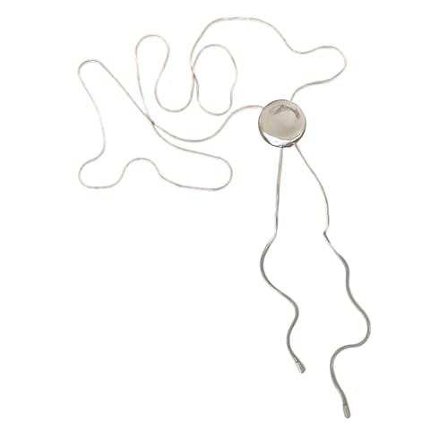 Benutzerfreundliche Legierung Schiebemechanismus, geometrische Anhänger-Halskette mit mehreren Styling-Optionen, geometrische Halskette, Schmuck für Damen, Einheitsgröße, Wie beschrieben, Wie von FROMCEO