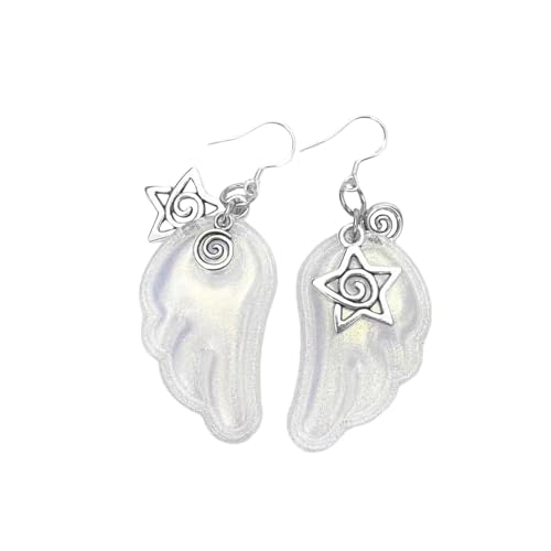 Einzigartige Flügelförmige Ohrringe, Legierung, leicht, bequem, für den täglichen Gebrauch, Ohr-Accessoires, Modeschmuck zum Verschenken von Schmuck-Accessoires, Einheitsgröße, Wie beschrieben, Wie von FROMCEO