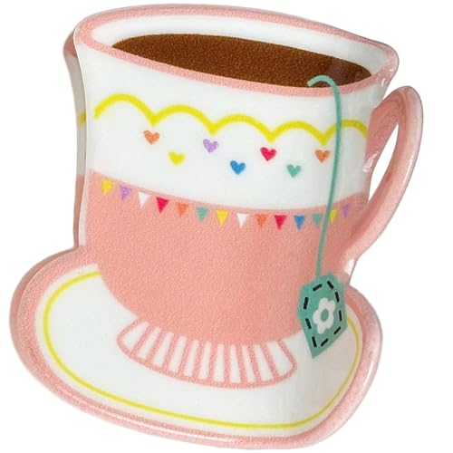 Einzigartige Haarspange mit Kaffeetassen-Druck, leicht, langlebig, Acryl, stilvolles Haar-Accessoire von FROMCEO
