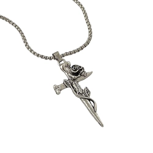 Elegante Kruzifix-Halskette mit graviertem Rosenmuster, religiöser Schmuck für Damen und Herren, Legierung, verstellbare Länge, vielseitige Kruzifix-Halskette, Einheitsgröße, Wie beschrieben, Wie Elegante Kruzifix-Halskette mit graviertem Rosenmuster, religiöser Schmuck für Damen und Herren, Legierung, verstellbare Länge, vielseitige Kruzifix-Halskette, Einheitsgröße, Wie beschrieben, Wie von FROMCEO