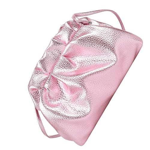 FROMCEO Moderne Crossbody-Geldbörse, zerknittertes Wolkenmuster, leichtes PU-Gewebe, geräumiges Innenfutter, Mehrzweckkleidung, verstellbarer Schultergurt, plissierte Schultertasche, a, One Size von FROMCEO