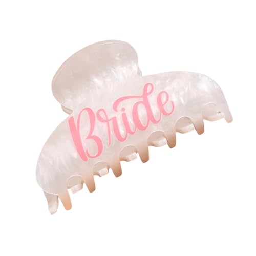 Hochzeits-Haarklammer für Frauen mit Braut-Schriftzug, Brautparty, Haar-Accessoires, formelle Veranstaltung, Kopfbedeckung von FROMCEO
