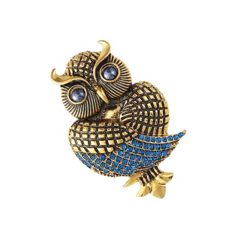 Mystische Eule Strass Pin stabile Metallkonstruktion Vintage Charm ideal für Sie oder Ihn Vintage Eule Brosche von FROMCEO