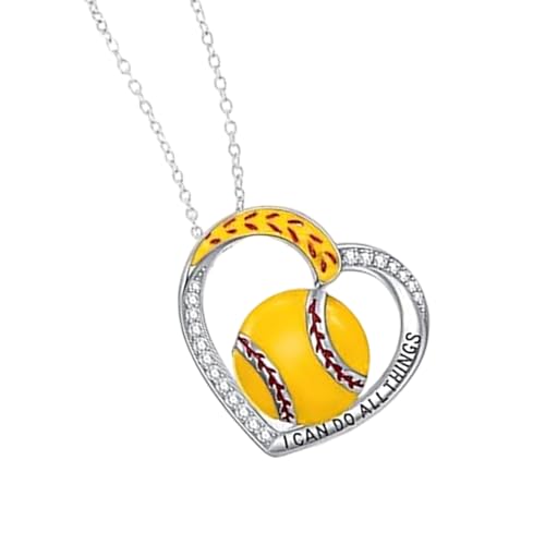 Vielseitige Halskette mit Sportmotiven aus Legierung, ideal für Fitness-Enthusiasten und den täglichen Gebrauch, Unisex-Halskette mit Liebesanhänger, Einheitsgröße, Wie beschrieben, Wie beschrieben von FROMCEO