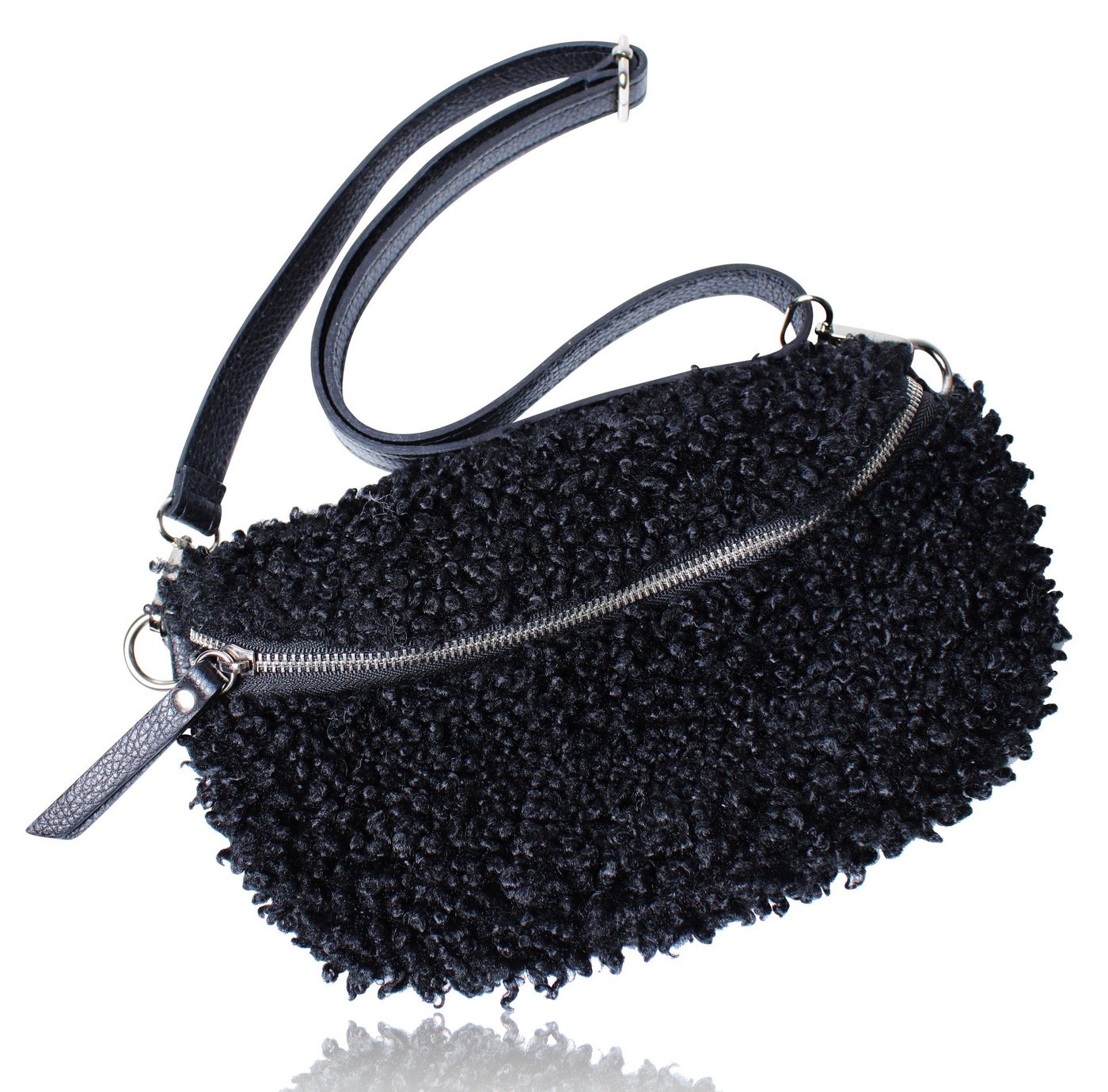 FRONHOFER Bauchtasche 19069, Crossbody Tasche Teddy Fell, Bauchtasche mit Riemen, 19069 von FRONHOFER