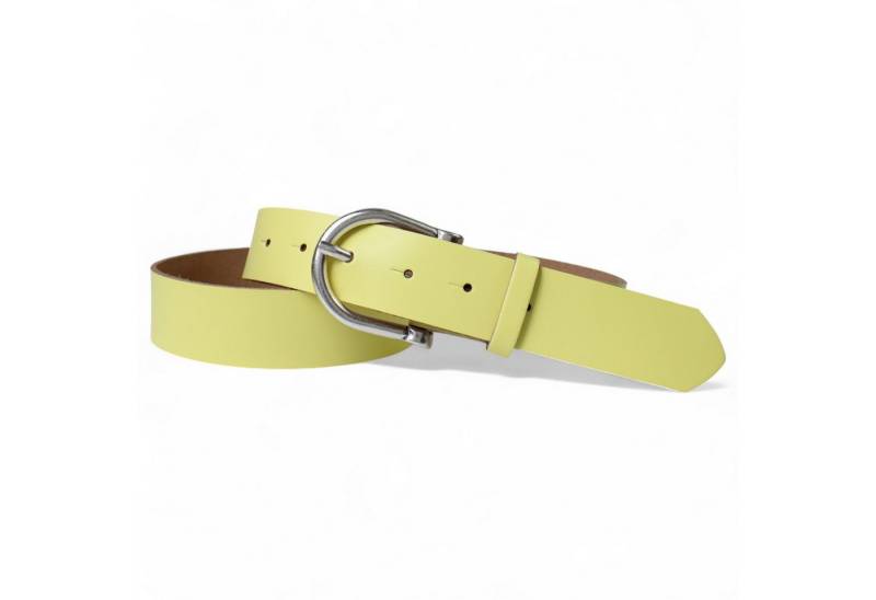 FRONHOFER Hüftgürtel 18161 (1-St) Gürtel Damen 3,5 cm Dornschnalle halbrund altsilber Ledergürtel von FRONHOFER