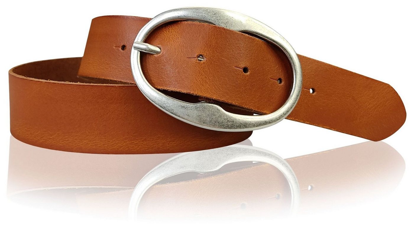 FRONHOFER Hüftgürtel 18343 (1-St) Damen Ledergürtel 4 cm, Rindleder, Jeansgürtel, echt Leder von FRONHOFER