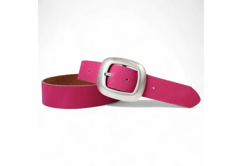 FRONHOFER Hüftgürtel 18383 (1-St) 4 cm breiter Ledergürtel aus Rindleder, große Schnalle, elegant von FRONHOFER